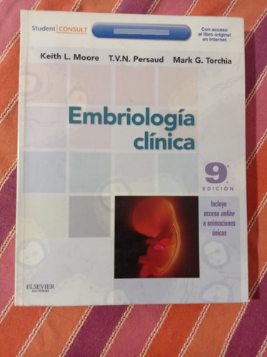 Libro Embriologia Clínica De Moore 9ed