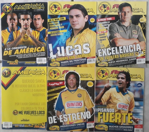 6 Revistas Oficial Fibra America. Del Club America #7