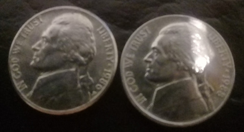 Moneda Usa 5 Cents Dollar 