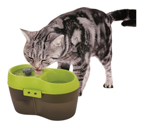 Cath2o Fuente De Agua Para Gatos Verde 2 Lts