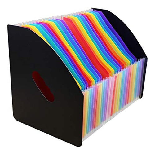 Sayeec Rainbow Expandible File Holder Folder Standing A4 
