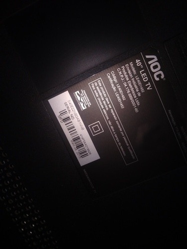 Imagem 2 de 2 de Tv Aoc Led 40 Polegadas Le40d1452 (defeito)