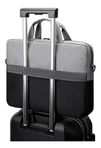 Imagen 2 de 4 de Bolso Maletín Notebook 14 A 15,6 Acolchado Bolsillo Externo