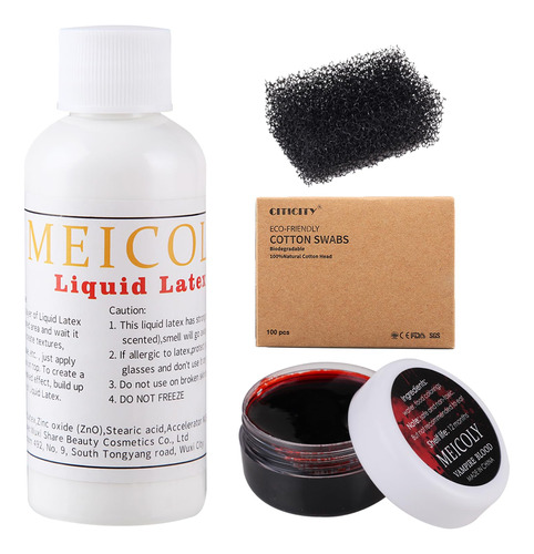 Meicoly Pintura Facial De Látex Líquido Para El Cuerpo De.