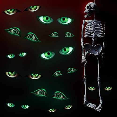 Glow In The Dark Evil Eye Wall Stickers Luminous Hallow...