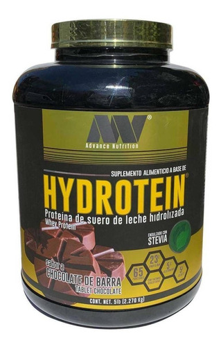 Suplemento en polvo Advance Nutrition  Hydrotein proteína sabor chocolate en barra en pote de 2.27kg