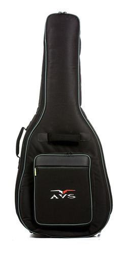 Capa Bag Para Violão Folk Avs Ch200 Acolchoada Super Luxo Cor Preto