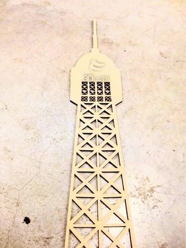 Imagen 3 de 5 de Torre Eiffel / Aplique C/detalles 1.30mts - Mdf/fibrofacil