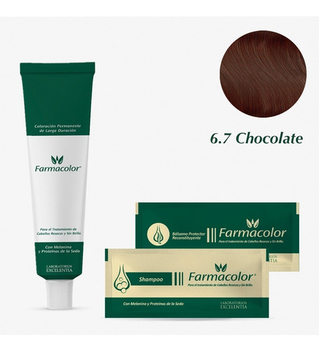 Farmacolor Indiv Chocolate N°6.7 X 1 Estuche. De Fábrica.