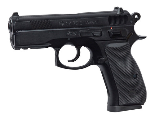 Pistola Asg  Air Soft Cz75d 6mm    Agente Oficia