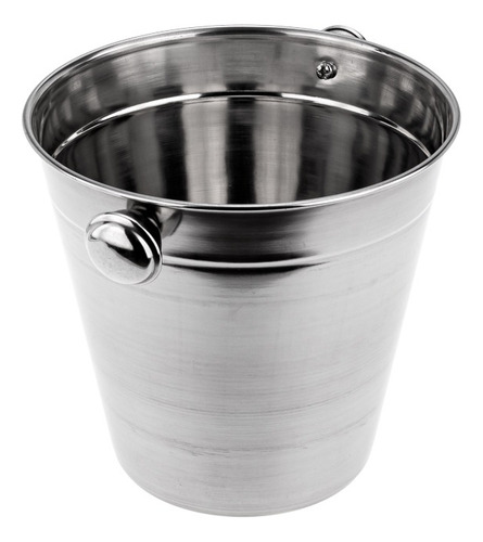 Kit Três Baldes Profissional Aço Inox Weck 4,6l 1,2l 900ml Cor Prateado Lisa