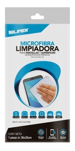 Imagen 1 de 2 de Microfibra Limpiadora Silimex 30x30