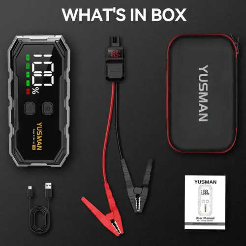 Car Jump Starter Yusman F02 5000a 12 V Con Batería Externa D