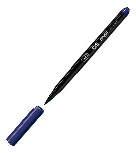 Caneta Brush Cis Aquarelável Marcador Artístico Lilás Escuro