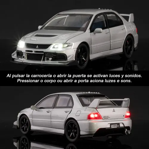 Mx Mitsubishi Lancer Evolution Ix Minifierro Coche Luz Y