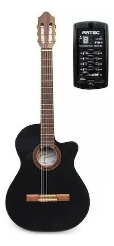 Guitarra Criolla Fonseca Mod 40 Kec De Estudio C/ Corte Y Eq