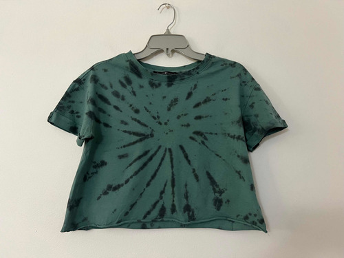 Polera Corta Marca Derek Heart Talla S Verde Usado