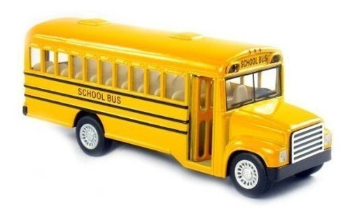 Autobus Escolar De Punta Larga Y Fundicion De 6 Con Accion D