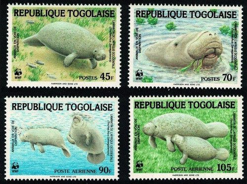 Fauna - Wwf - Manati - Togo 1984 - Serie Mint 