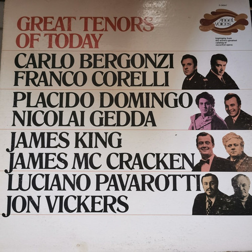 Disco Lp:great Tenors Of Today- Vickers,domingo,corelli