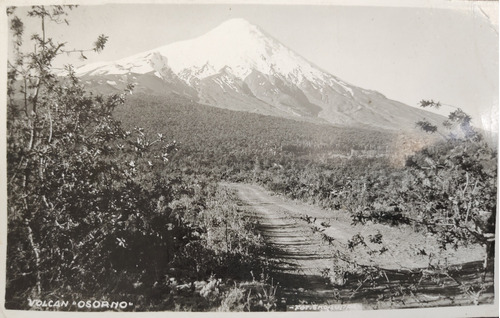 Antigua Foto Postal Volcán Osorno 1945(ff119