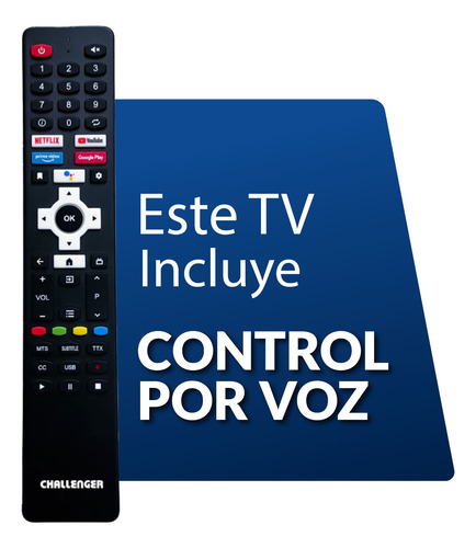 Imagen 7 de 11 de Televisor 50 Pulgadas Smart Android Challenger