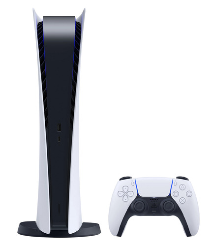 Console Playstation 5 Edição Digital Preto E Branco Sony Cor Branco/Preto