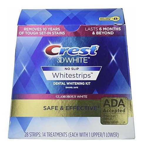 Crest 3d Whitestrips Luxe - Blanco Glamoroso - 10 Tiras (5 T