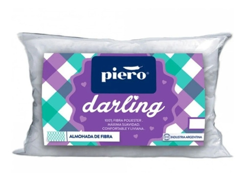 Almohada Piero Darling 70x40 De Fibra Antialérgica 