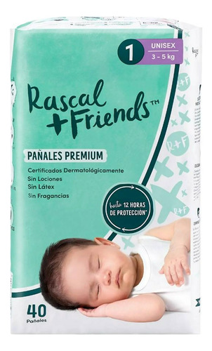 Pañales Premium Rascal + Friends Etapa 1