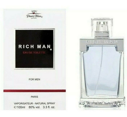 Perfume Importado Rich Man 100ml Etd Ideal Regalo Reyes