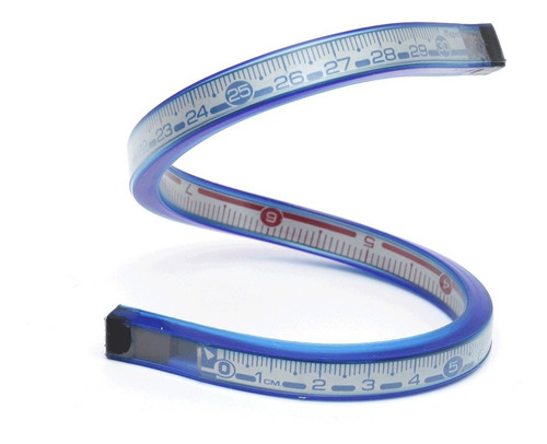 Curvigrafo Flexible Profesional Curvimetro Doble Graduacion