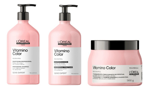 Loreal Vitamino Color - Shampoo + Condicionador + Mascara