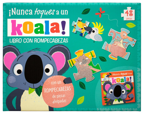 Libro con rompecabezas: ¡Nunca toques a un koala!: Libro con rompecabezas Nunca toques a un koala, de Grenning, Rosie. Editorial Silver Dolphin (en español), tapa dura en español, 2022