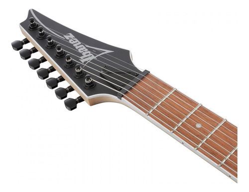 Guitarra Ibanez 7 Cordas Rg7421ex Rg 7421 Ex Bkf Cor Black Flat Material Do Diapasão Jatobá Orientação Da Mão Destro