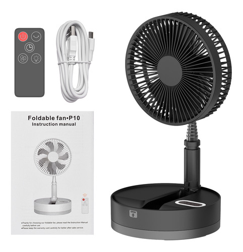 Ventilador Plegable, Rápido Y Silencioso, Telescópico, Con P