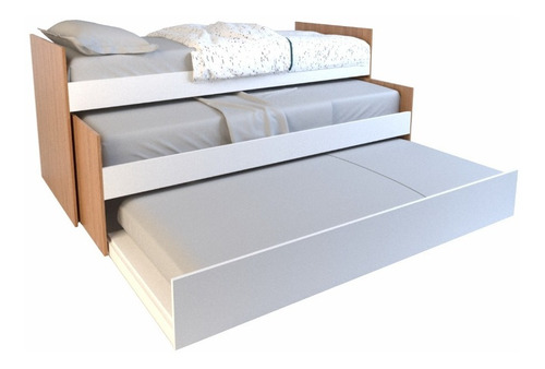 Cama Nido Triple Marinera Minimalista 1 Plaza Melamina