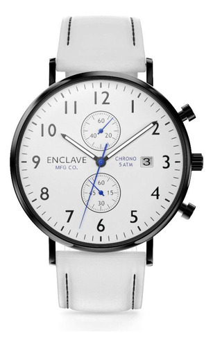 Enclave Pilot 41 - Reloj Cronografo De Cuarzo De Acero Inoxi