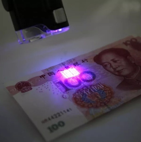 Imagem 10 de 10 de Microscópio - Lupa 60x A 100x Luz Ultravioleta Clip Celular