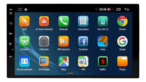Kit Multimidia Punto Linea 13/17 Aikon Core Red 7p 2gb 64gb