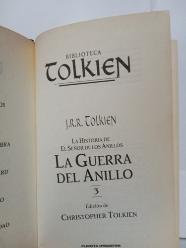 La Guerra Del Anillo Parte 3 / Christopher Tolkien (Usado)