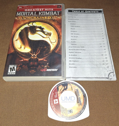 Mortal Kombat Unchained Psp