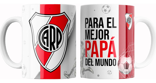 Taza Ceramica Dia Del Padre Futbol Equipos