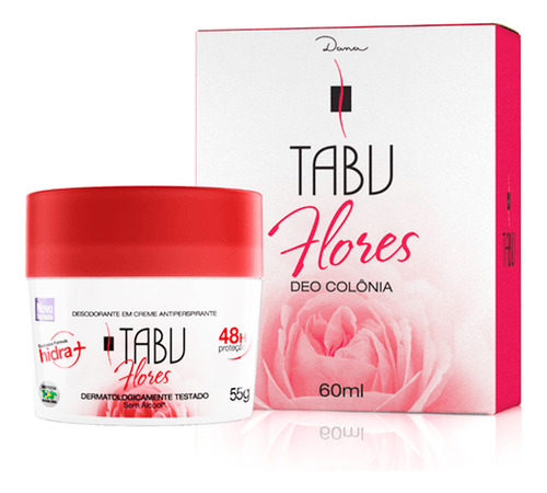 Kit Desodorante + Colônia Tabu Flores Perfume Original