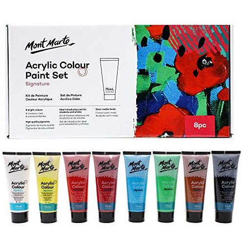 Juego De Pintura Acrílica Signature, 8 X 2.5 Oz (75 Ml...