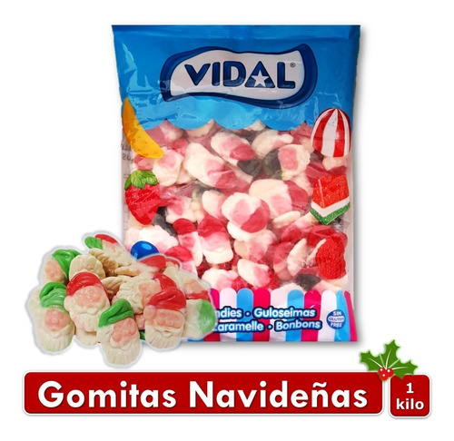 Gomas Navideñas Papá Noel Vidal 1000gr