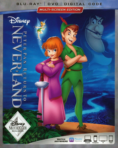 Blu-ray + Dvd Peter Pan Return To Never Land