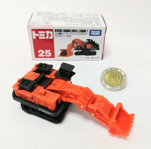 Miniatura Diecast 1/300, Hitachi Ex8000-7, Takara Tomy