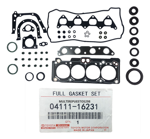 Kit Empacadura Corolla 1994-2002 1.6 Sapito 1996 1997 Sky