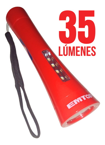 Linterna De Plastico 35 Lumenes Emtop Emfl10035